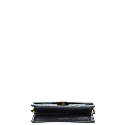 Chanel Matelasse Coco Mark Chain Shoulder Bag Black Lambskin Women Chanel