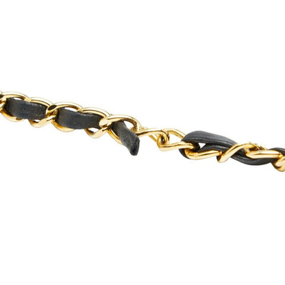 Chanel Matelasse Coco Mark Chain Shoulder Bag Black Lambskin Women Chanel