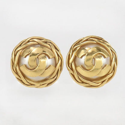Chanel Vintage Earrings 021000 Earrings Metal Ladies
