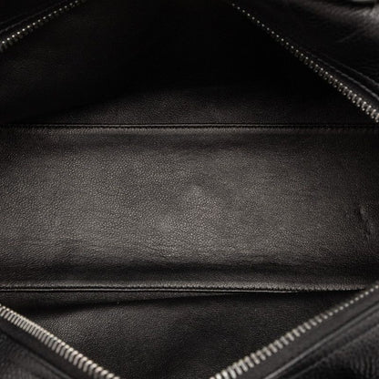 Chanel Matelasse Mini Boston Bag Handbag A15685 Black Caviar Skin Patent