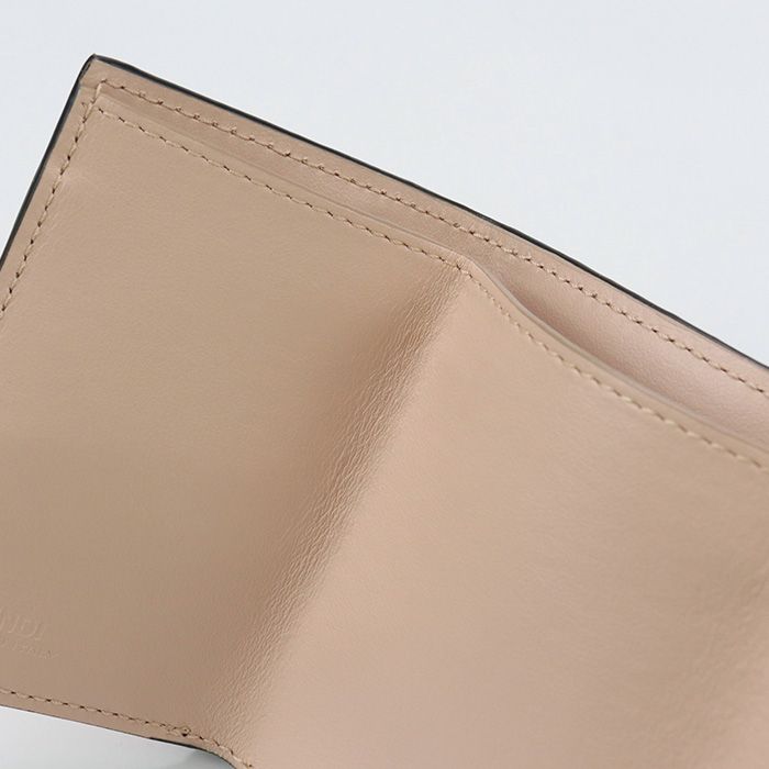 Fendi ROMA 8m0395 Tri-fold Wallet Leather Women