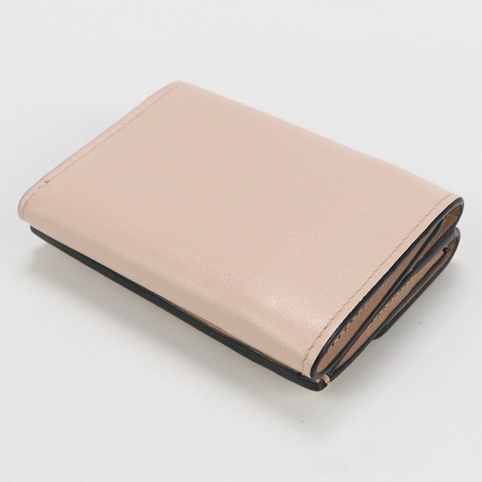 Fendi ROMA 8m0395 Tri-fold Wallet Leather Women