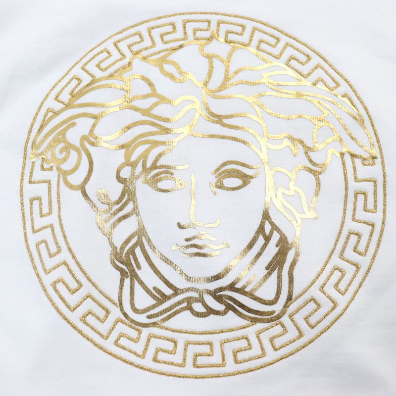 Fendace 22SS Fy1143 AKDU 100% Cotton Fendi Versace Fendi Versace Logo Embroidery