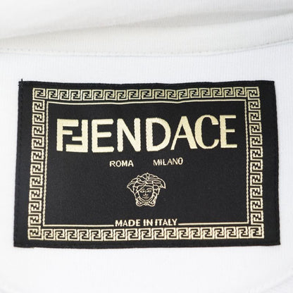 Fendace 22SS Fy1143 AKDU 100% Cotton Fendi Versace Fendi Versace Logo Embroidery