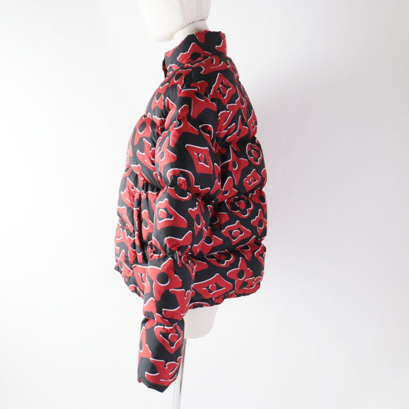 Louis Vuitton URS Fischer 21SS Tufted Monogram Down Jacket Black Red 38 Made