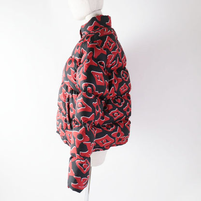 Louis Vuitton URS Fischer 21SS Tufted Monogram Down Jacket Black Red 38 Made