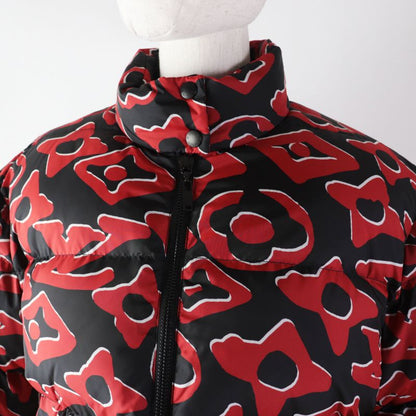 Louis Vuitton URS Fischer 21SS Tufted Monogram Down Jacket Black Red 38 Made
