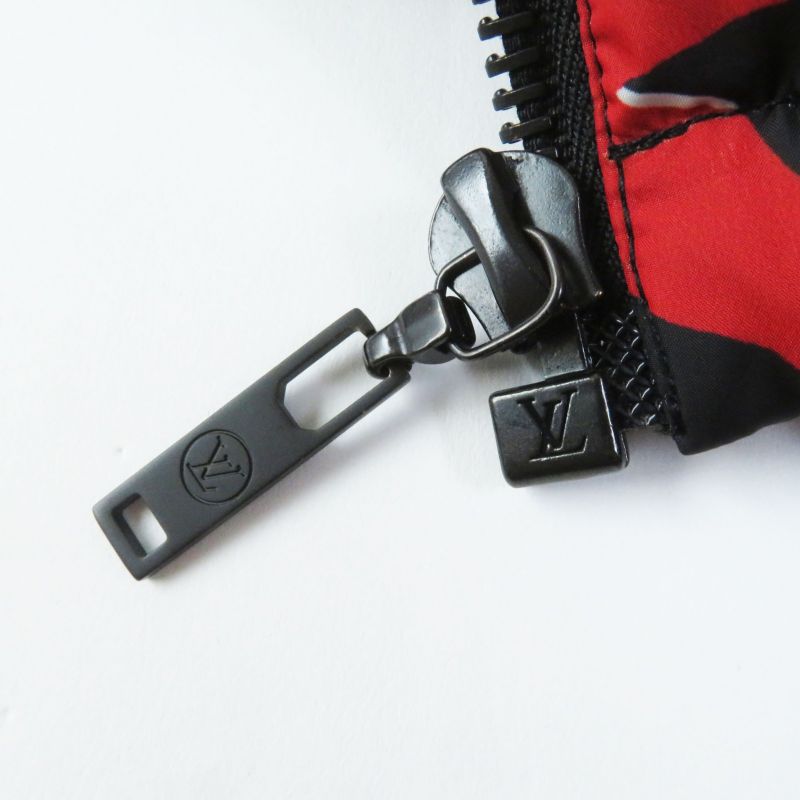 Louis Vuitton URS Fischer 21SS Tufted Monogram Down Jacket Black Red 38 Made