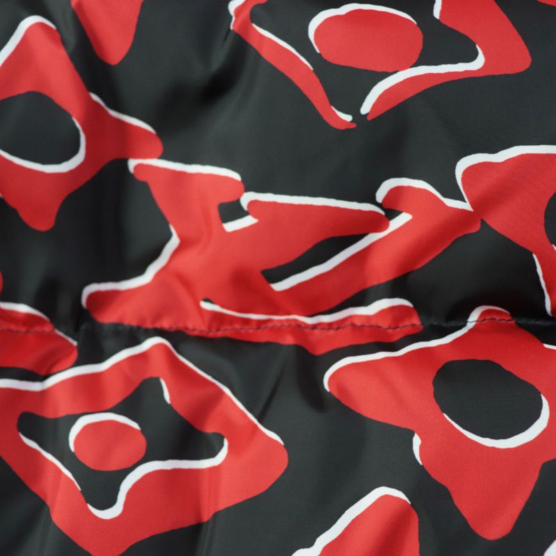 Louis Vuitton URS Fischer 21SS Tufted Monogram Down Jacket Black Red 38 Made