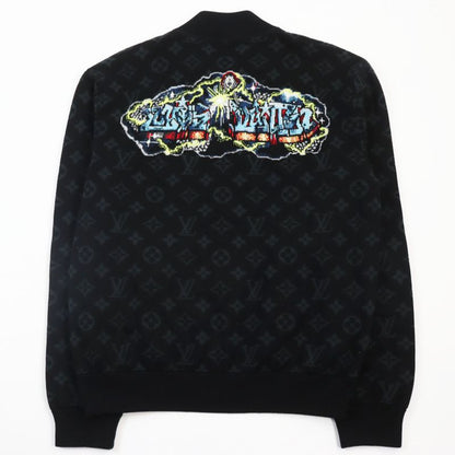 Louis Vuitton 22AW 1aa4xt LV Graffiti Zip Blouson Monogram Knit Blouson Jacket