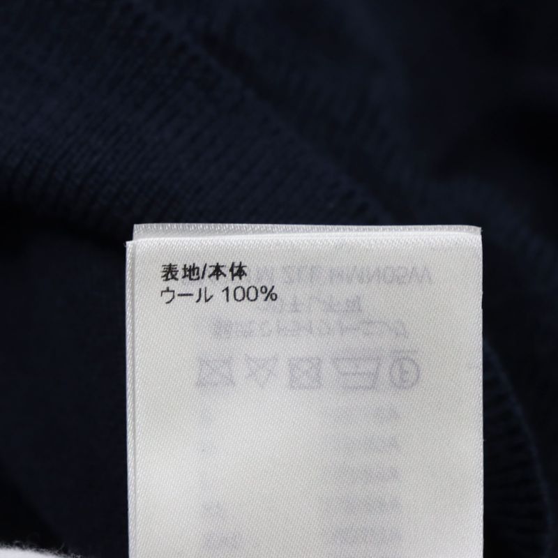 Louis Vuitton NIGO 2022 Intarsia Heart Turtleneck Sweater Knit Navy XS Made In