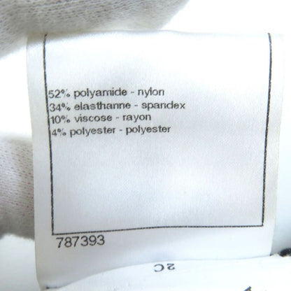 CHANEL 09P P35534 Coco Mark Zip Top With Lame Thread Zip Cardigan Blackish 34