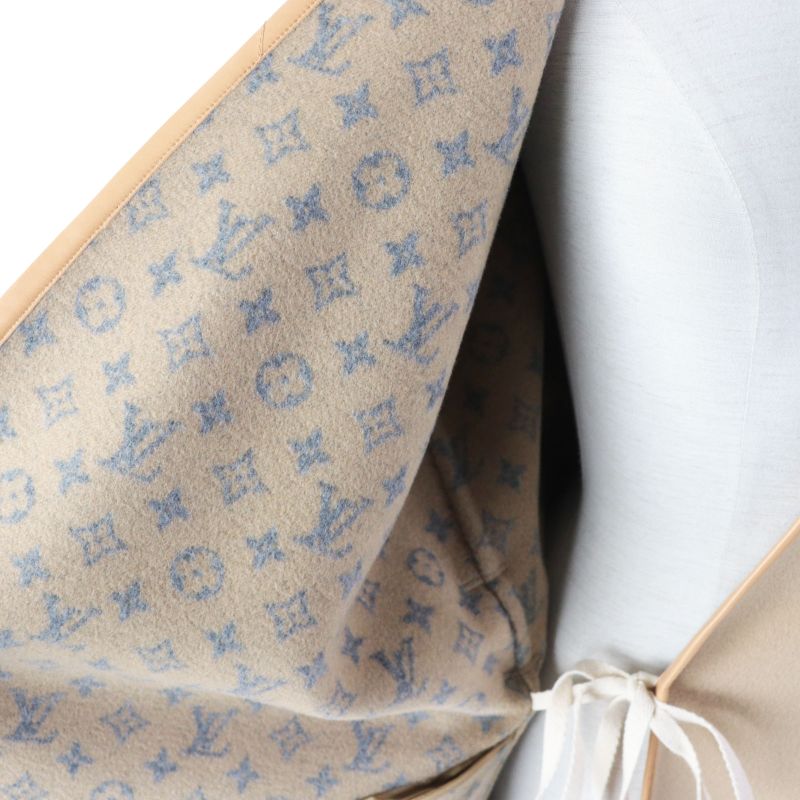 Louis Vuitton 22 Years Silk Blend Leather Piping With Monogram Belt On The