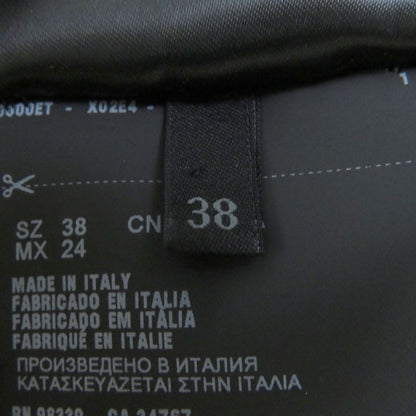 Prada 2017 Mouton Coat With Belt And Hood Black 38 Genuine