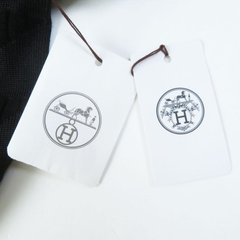 Hermes 23AW 3h2641dx Wool Silk Cashmere Long Sleeve Knit Pullover Black 34