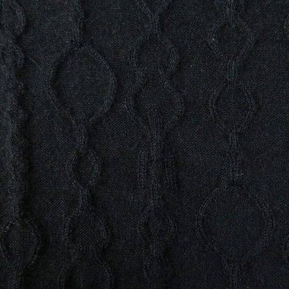 Hermes 23AW 3h2619da De Les Bucles Cashmere Silk Long Sleeve Knit Black 34