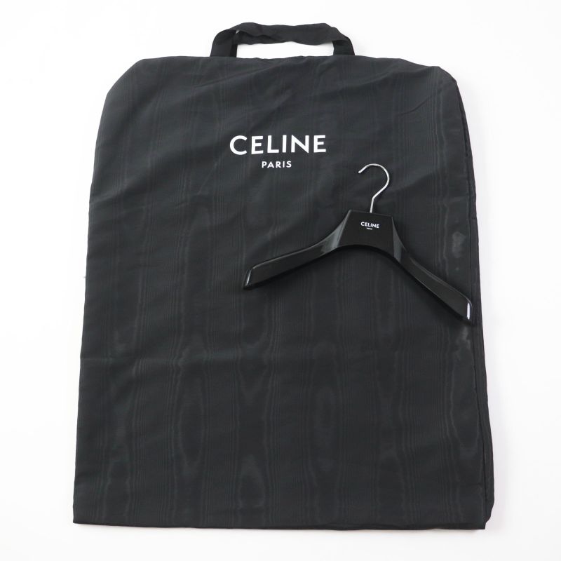 Celine 2x561453l Wool Cashmere Carriage Embroidery Gold Button Long Sleeve