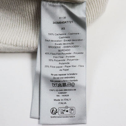 DIOR Homme 23AW 343m640at721 100% Cashmere CD Interlace Knit Sweater Grayish XS