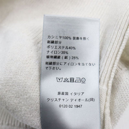 DIOR Homme 23AW 343m640at721 100% Cashmere CD Interlace Knit Sweater Grayish XS