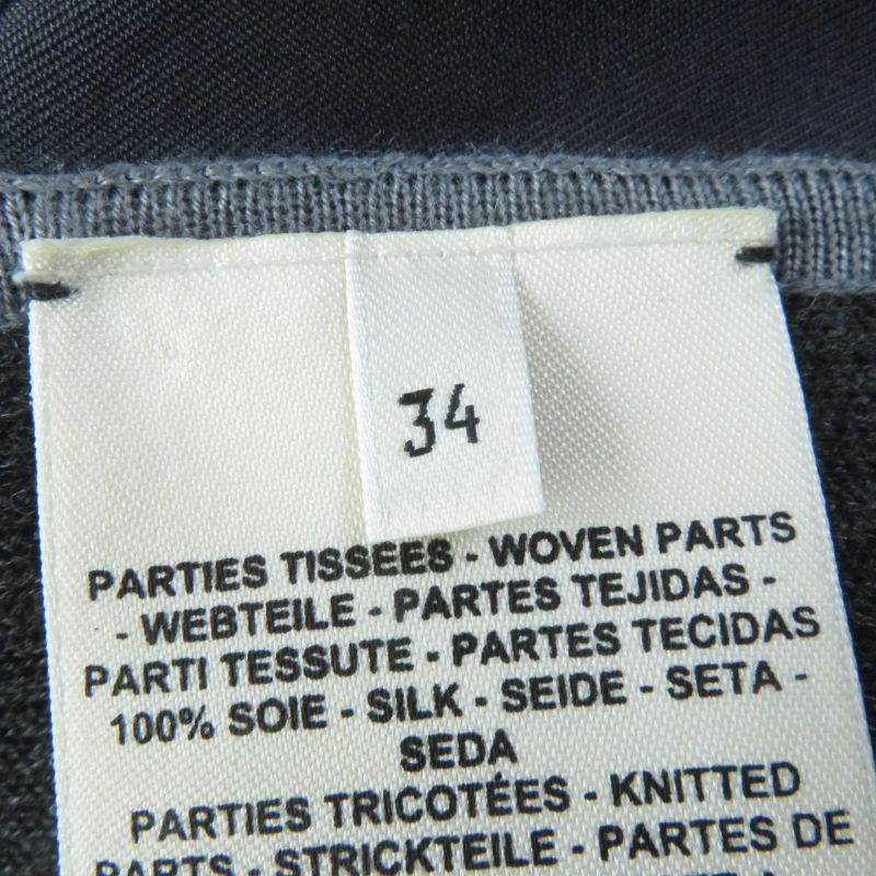 Hermes Clic Clac A Pois Clic Clac Silk Cashmere Twill Raine Long Sleeve Dress