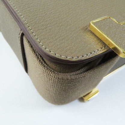 Hermes Geta Etoupe Gold Hardware Shoulder Bag Engraved B With Box And Storage