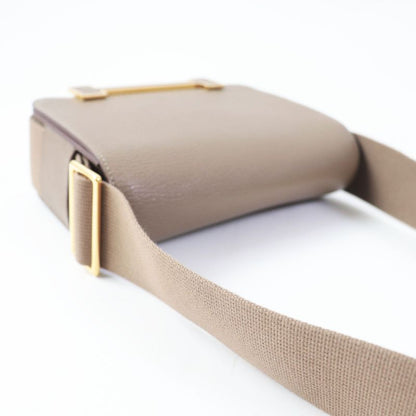 Hermes Geta Etoupe Gold Hardware Shoulder Bag Engraved B With Box And Storage