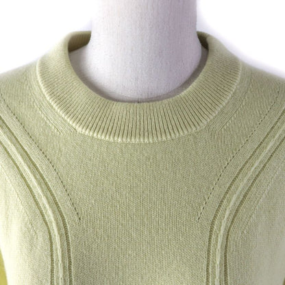 Hermes 2022 100% Cashmere Crew Neck With Serie Buttons Long Sleeves Sweater/knit