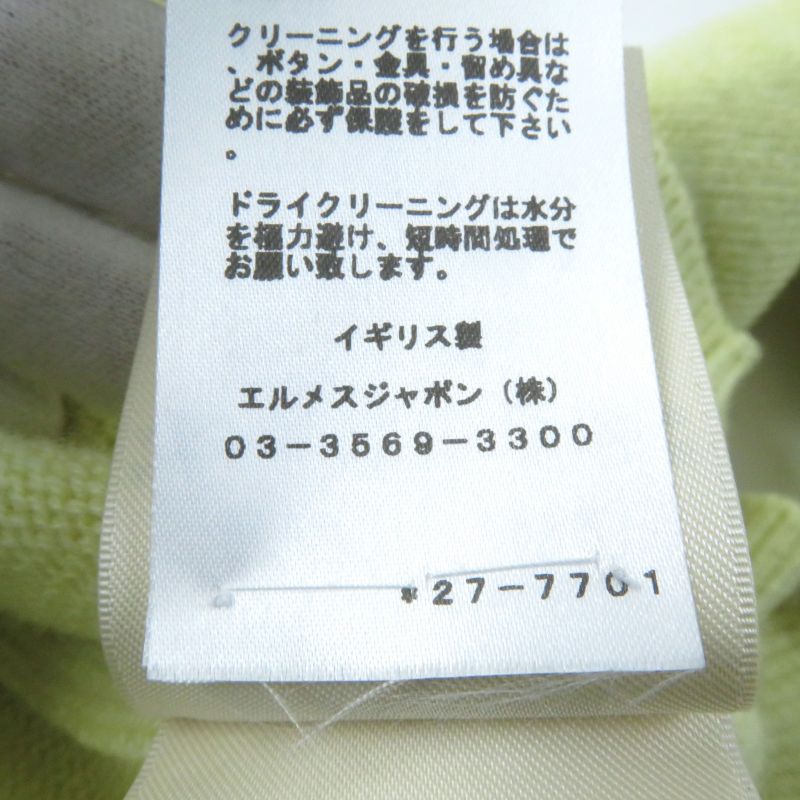 Hermes 2022 100% Cashmere Crew Neck With Serie Buttons Long Sleeves Sweater/knit