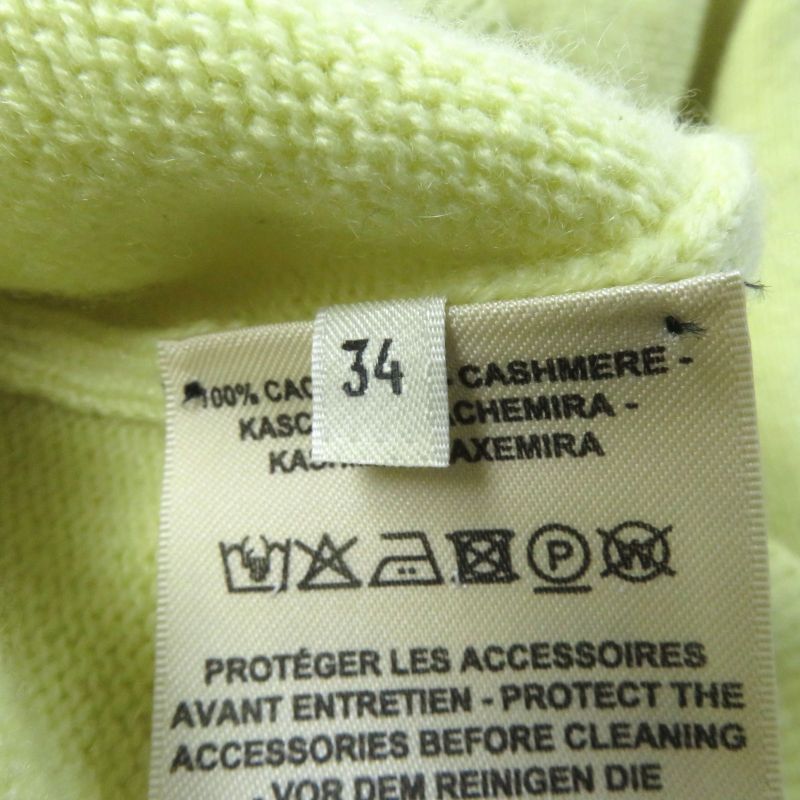 Hermes 2022 100% Cashmere Crew Neck With Serie Buttons Long Sleeves Sweater/knit