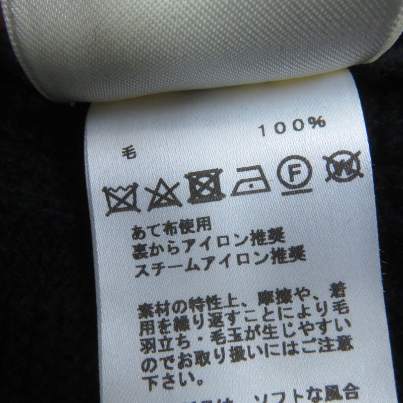 Hermes 2020 100% Wool H Pattern Knee Length Crew Neck Short Sleeves Knit Dress