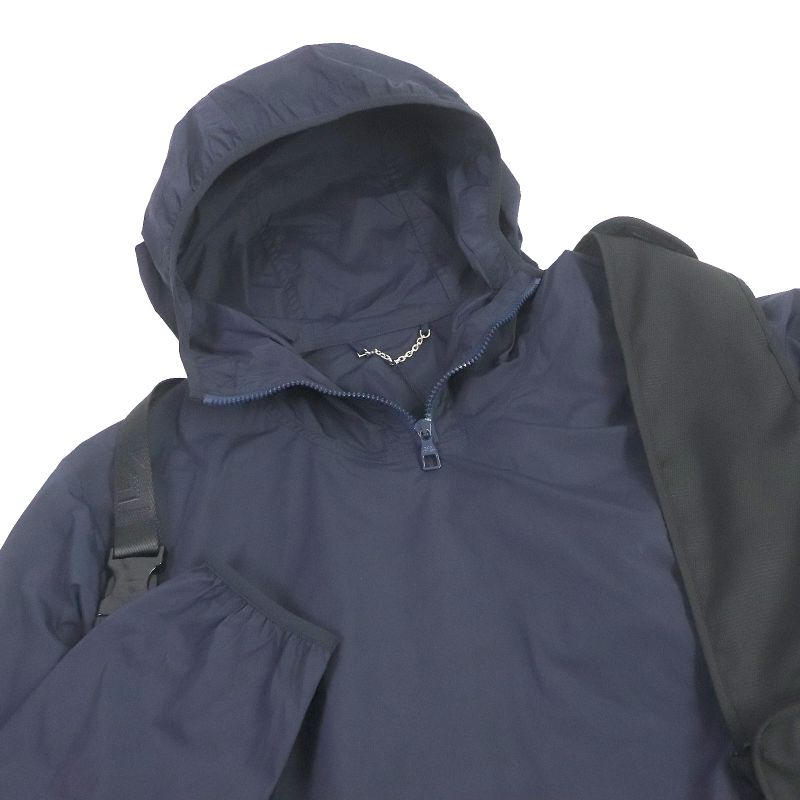 Louis Vuitton 19AW Docking Pullover Windbreaker Anorak Hoodie Blouson Navy 52