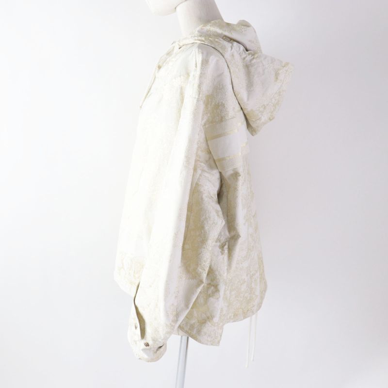 Christian DIOR 217c31a2985 Toile De Jouy Windbreaker Jacket Light Beige Gold S