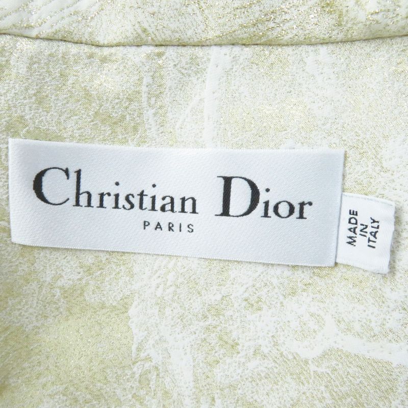 Christian DIOR 217c31a2985 Toile De Jouy Windbreaker Jacket Light Beige Gold S