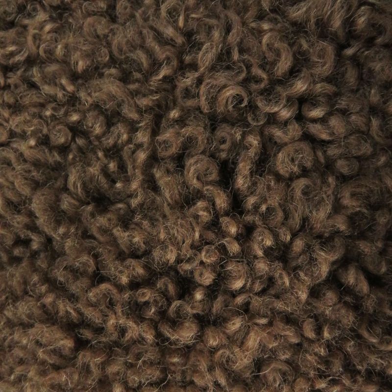 Saint Laurent Paris 442509 Super Long Mouton Coat Brown 36 Ladies