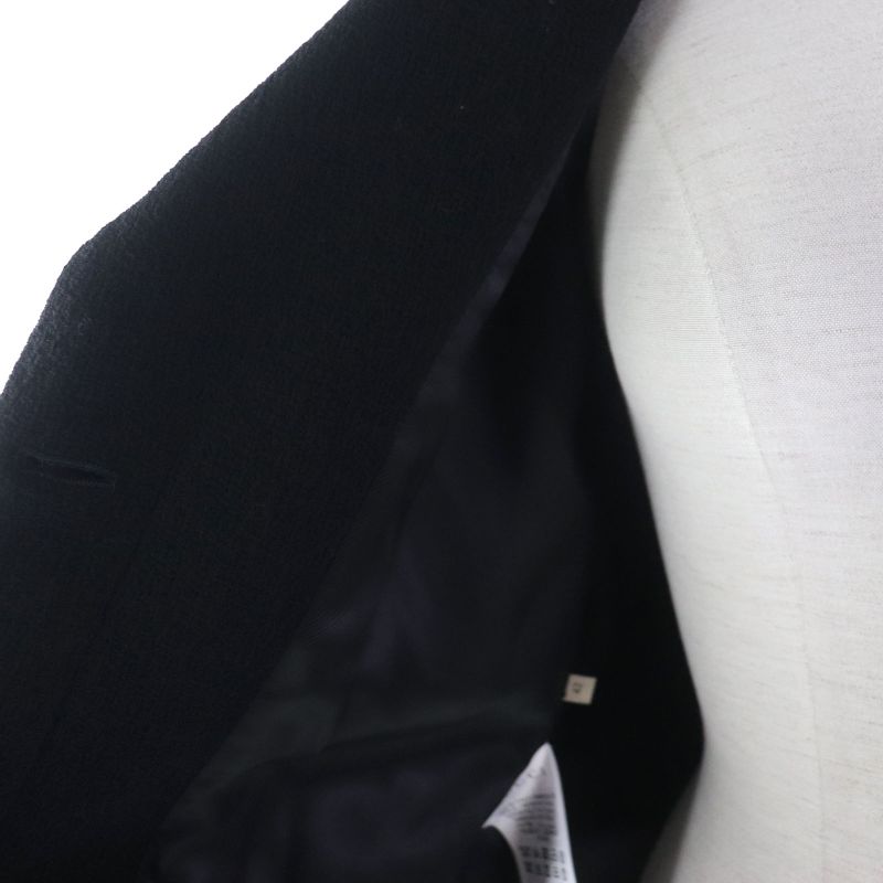 Gucci 20AW 619253 GG Button Belted Jacket Black 42 Ladies