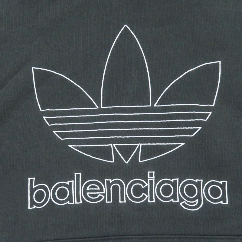 Balenciaga Adidas 23SS 712396 Cotton Trefoil Logo Embroidery