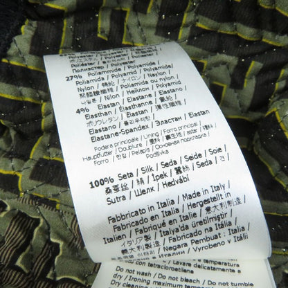 Fendace Fendi Versace 22SS Fj7258 100% Silk FF Logo Baroque Pattern Blouson