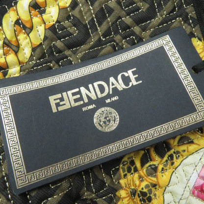 Fendace Fendi Versace 22SS Fj7258 100% Silk FF Logo Baroque Pattern Blouson