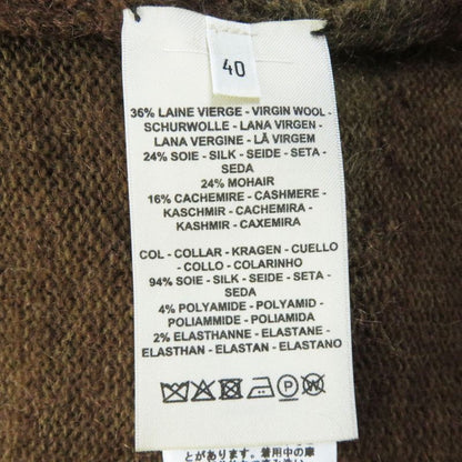 Hermes 22AW 2h2600dg Wool Mohair Silk Cashmere Long Sleeve Knit Pullover