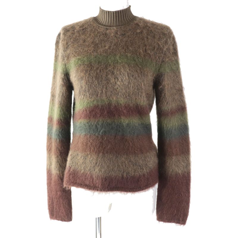 Hermes 22AW 2h2600dg Wool Mohair Silk Cashmere Long Sleeve Knit Pullover