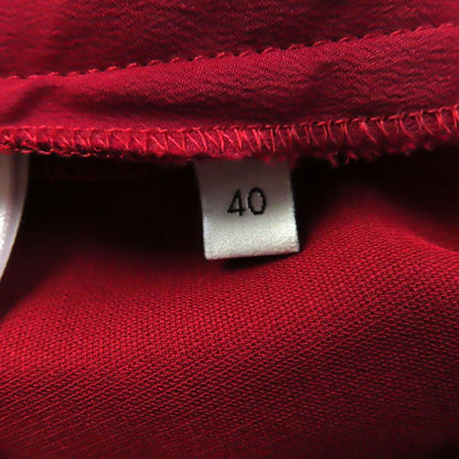 Gucci 20SS 624953 Silk Blend Center Press Flare Long Pants/bottoms Red 40 Made