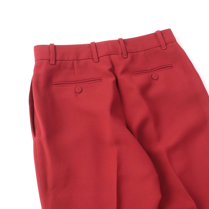 Gucci 20SS 624953 Silk Blend Center Press Flare Long Pants/bottoms Red 40 Made