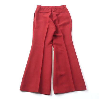 Gucci 20SS 624953 Silk Blend Center Press Flare Long Pants/bottoms Red 40 Made