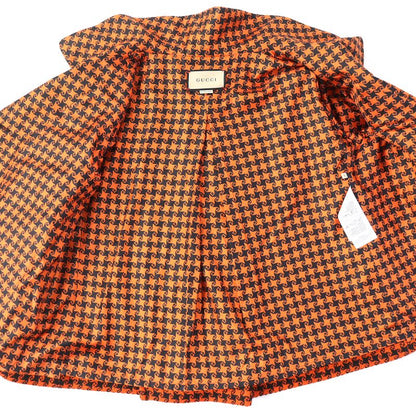 Gucci 674323 100% Silk Lining With GG Buttons Staggered Pattern Hand-tufted