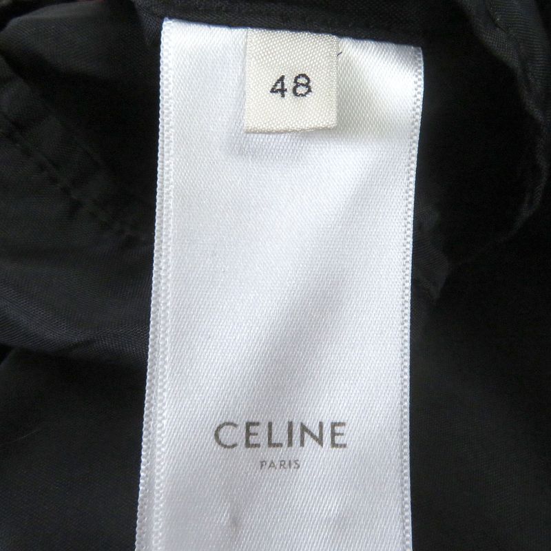 Celine 21SS 2v87c851c THE Dancing KID Teddy Jacket Back Logo Studded Satin