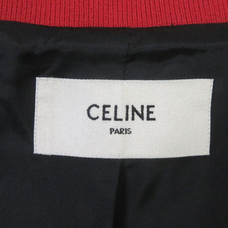 Celine 21SS 2v87c851c THE Dancing KID Teddy Jacket Back Logo Studded Satin