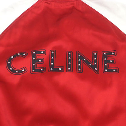 Celine 21SS 2v87c851c THE Dancing KID Teddy Jacket Back Logo Studded Satin