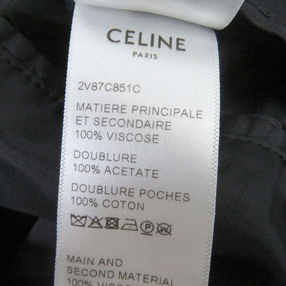 Celine 21SS 2v87c851c THE Dancing KID Teddy Jacket Back Logo Studded Satin