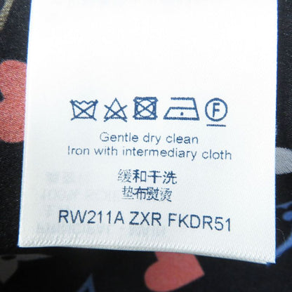 Louis Vuitton 2021 Fkdr51 Game On Ruffle Scoopneck Babydoll Dress 100% Silk