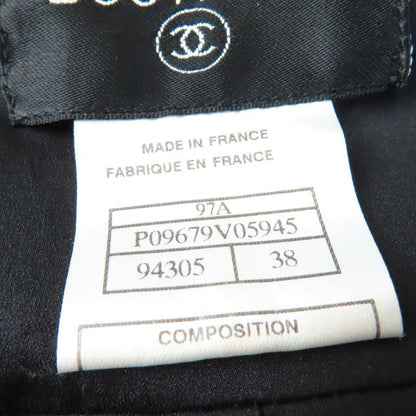 CHANEL 97A P09679 Zip Jacket With Coco Mark And Pleated Skirt Tweed Set-up